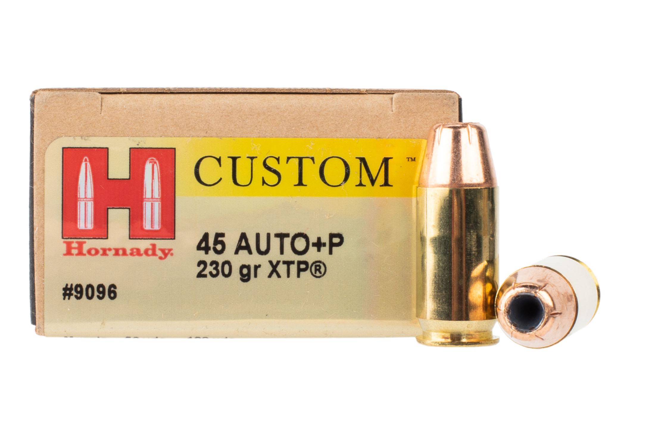 Hornady Custom 45 ACP +P 230gr XTP Hollow Point Ammo - Box of 20